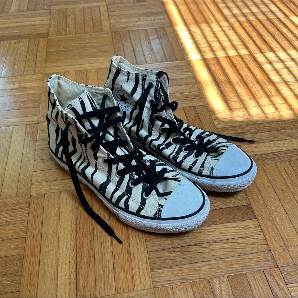 Zebra print Converse shoes